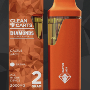 Buy Clean Carts Cactus Jack 2G Liquid Live Resin Disposable